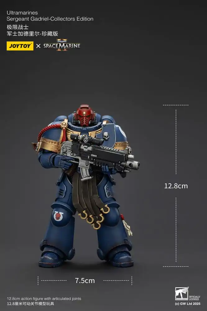 Warhammer 40,000: Space Marine 2 Action Figure Ultramarines Sergeant Gadriel Collectors Edition 13 cm product photo