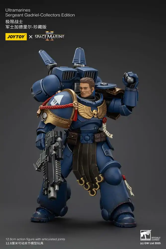 Warhammer 40,000: Space Marine 2 Action Figure Ultramarines Sergeant Gadriel Collectors Edition 13 cm product photo