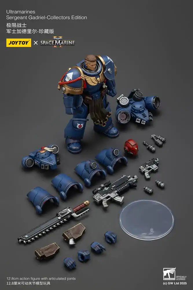 Warhammer 40,000: Space Marine 2 Action Figure Ultramarines Sergeant Gadriel Collectors Edition 13 cm product photo