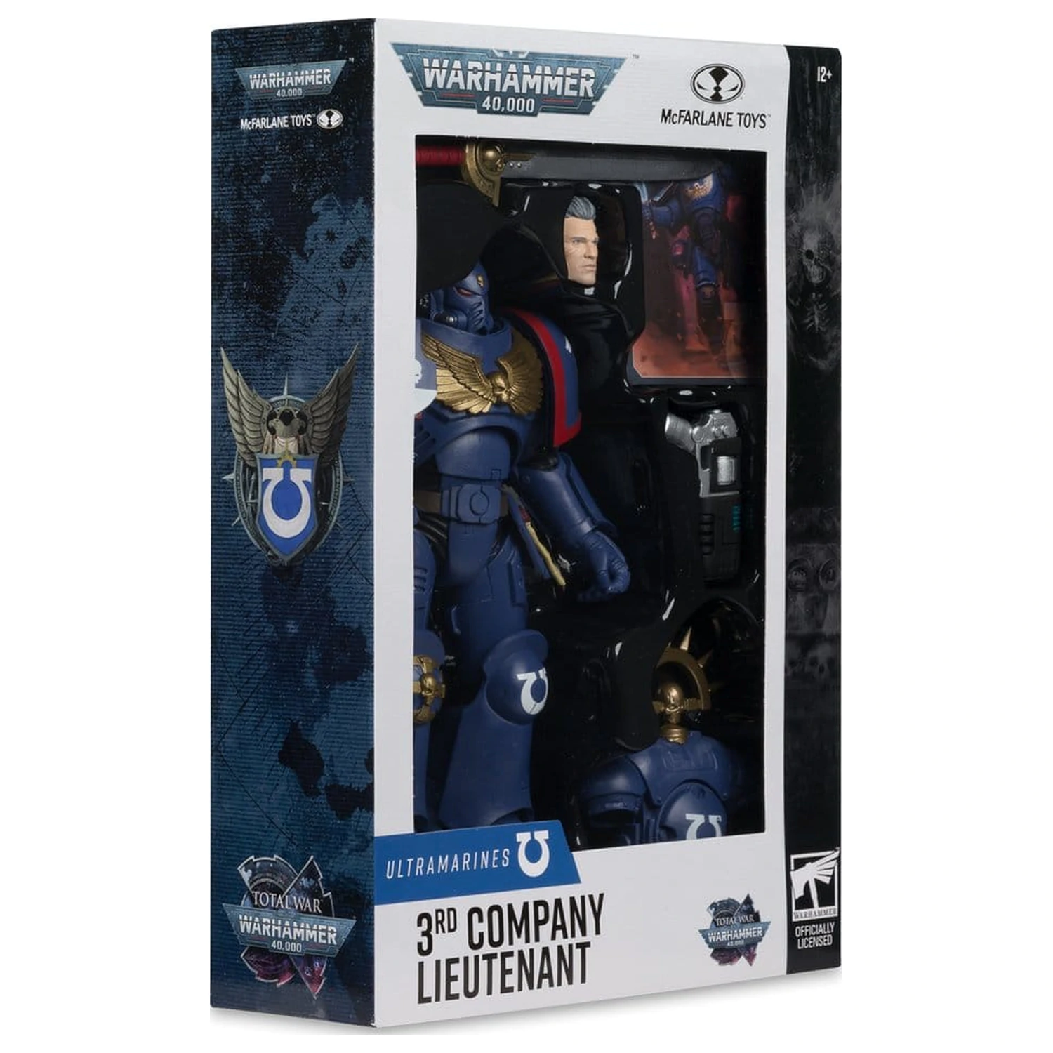 Warhammer 40,000 Total War Action Figure 3rd Company Lieutenant (Ultramarines) 18 cm product photo
