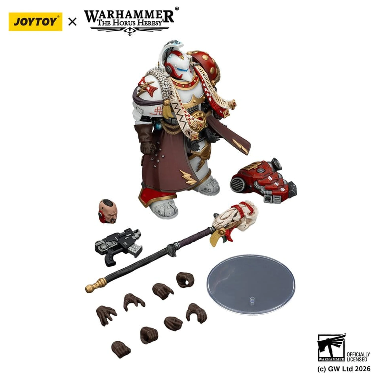 Warhammer 40,000 Action Figure White Scars Stormseer Consulwith Force Staff and Bolt Pistol 12 cm product photo