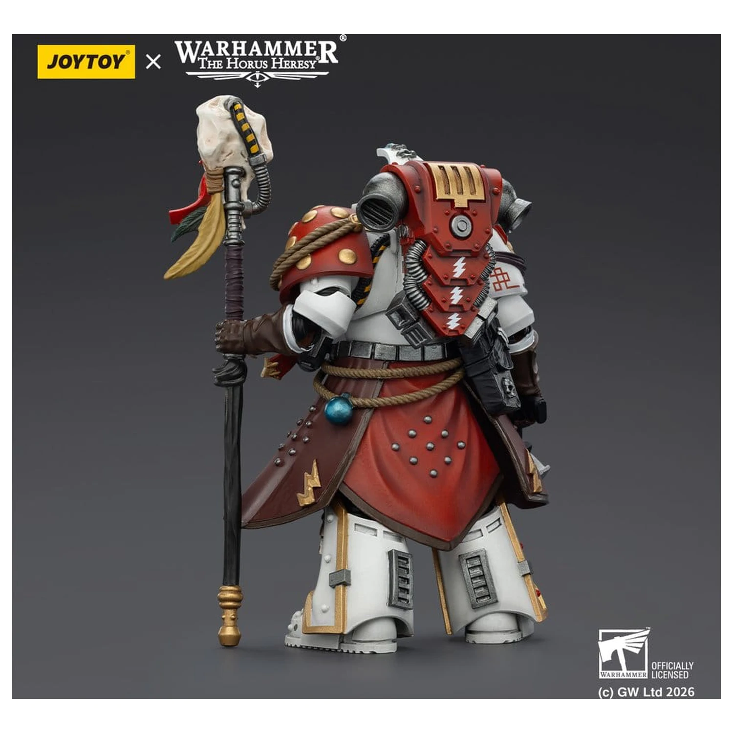 Warhammer 40,000 Action Figure White Scars Stormseer Consulwith Force Staff and Bolt Pistol 12 cm product photo