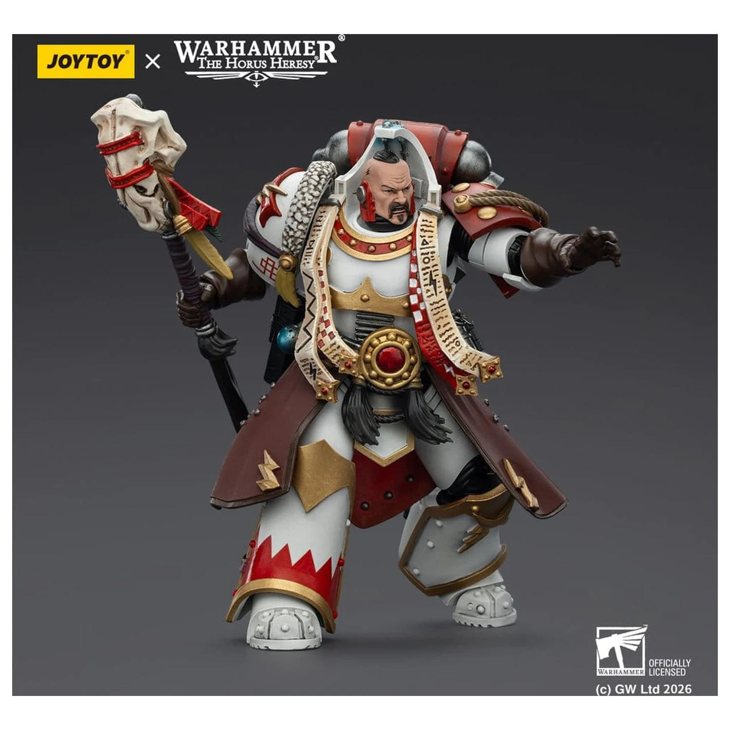 Warhammer 40,000 Action Figure White Scars Stormseer Consulwith Force Staff and Bolt Pistol 12 cm product photo