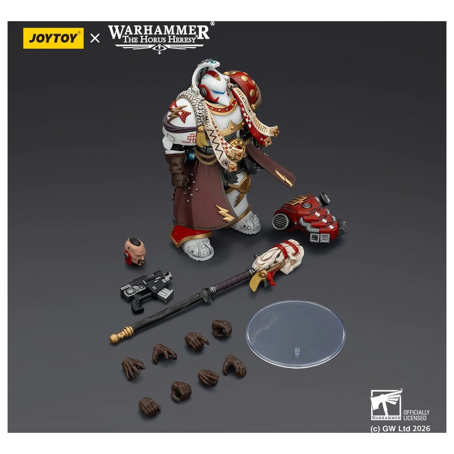 Warhammer 40,000 Action Figure White Scars Stormseer Consulwith Force Staff and Bolt Pistol 12 cm product photo