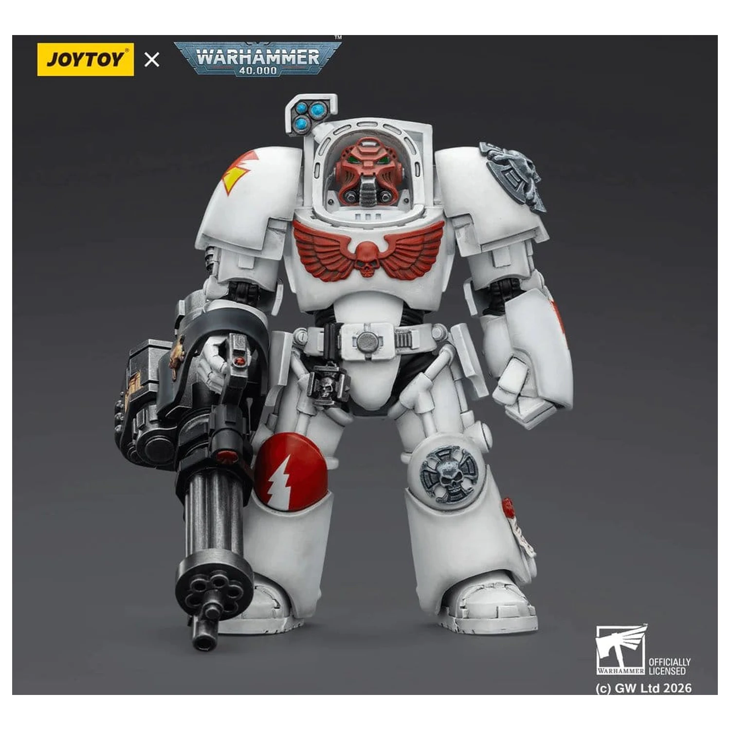 Warhammer 40,000 Action Figure White Scars Terminator 3 with Power Fist and Assault Cannon 14 cm product photo