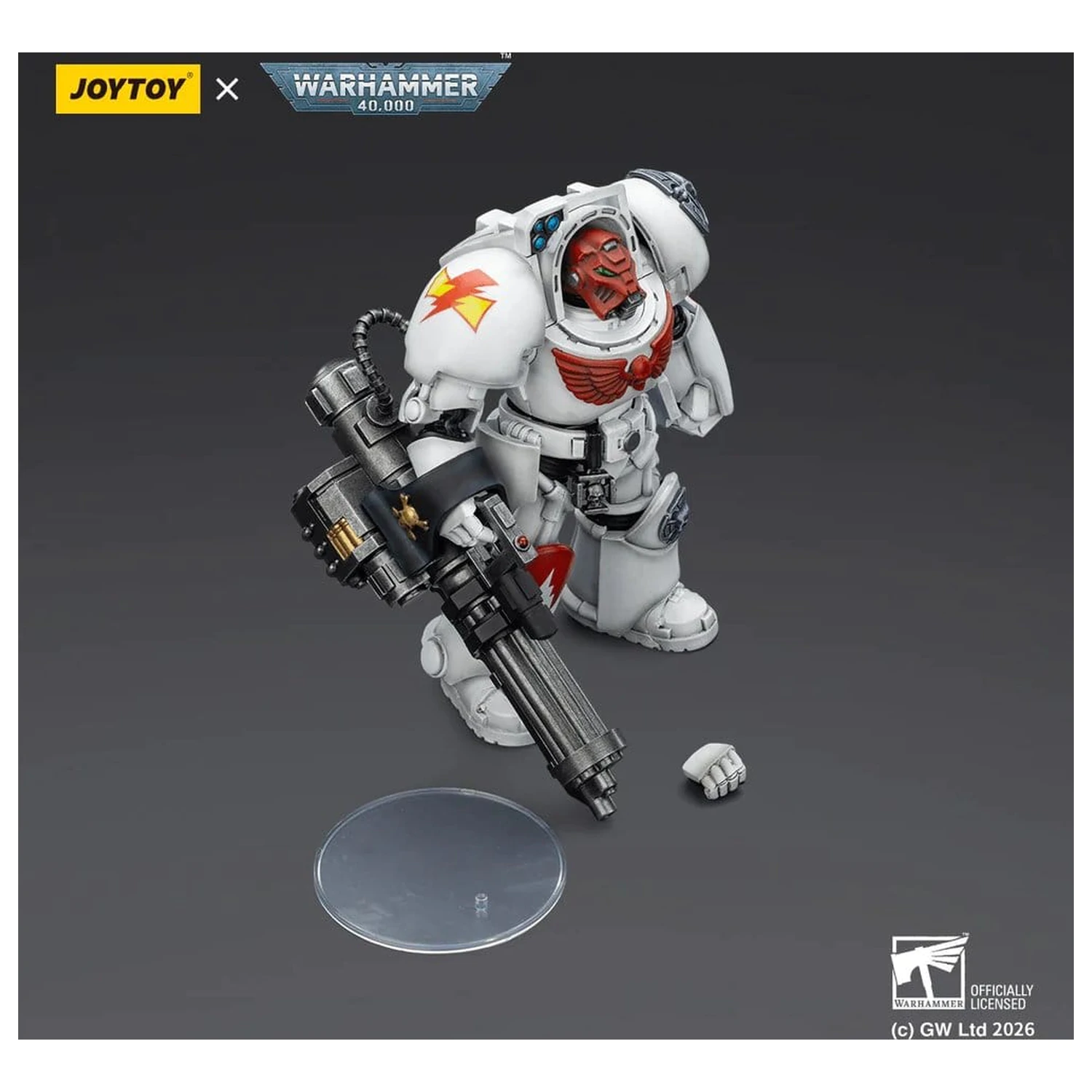 Warhammer 40,000 Action Figure White Scars Terminator 3 with Power Fist and Assault Cannon 14 cm product photo