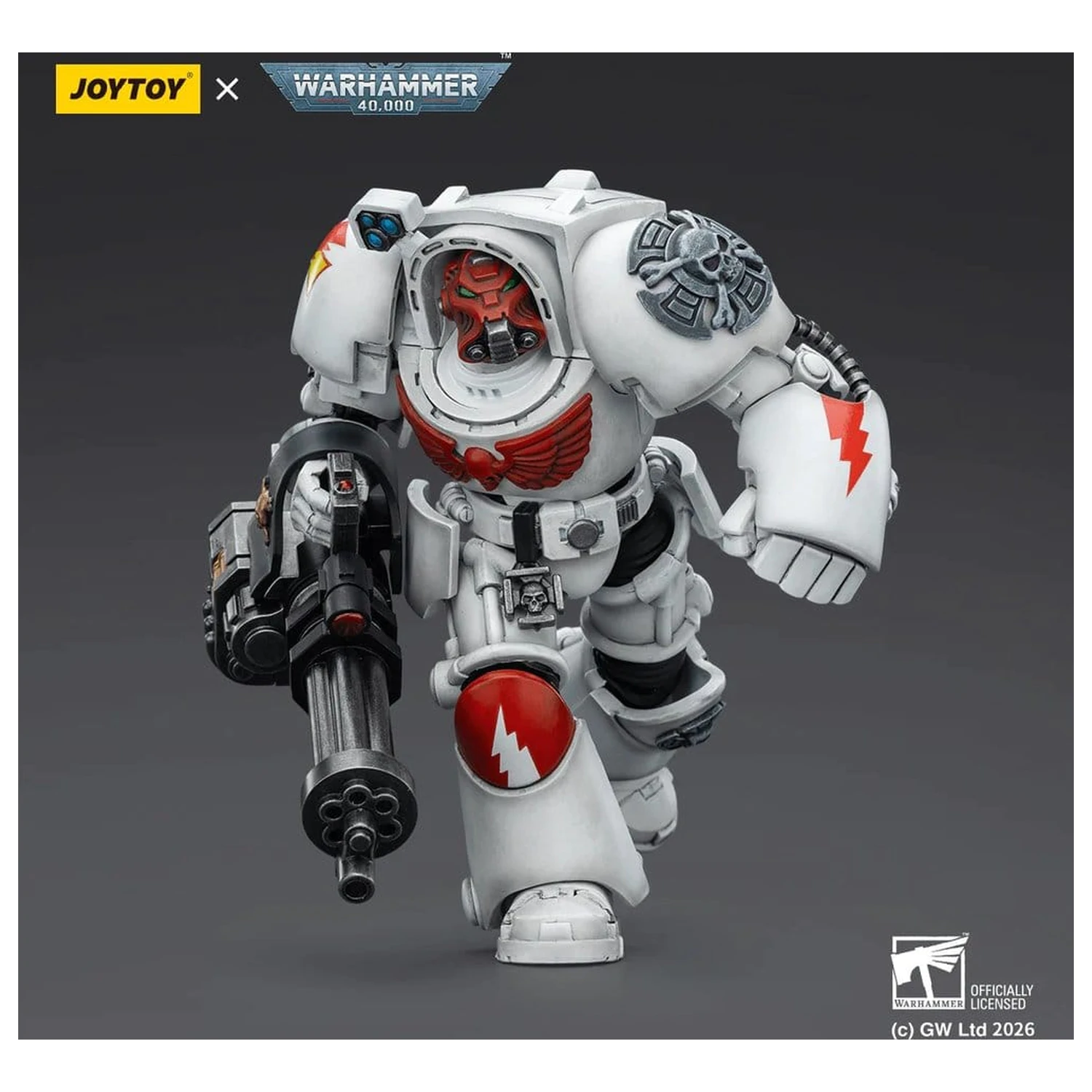 Warhammer 40,000 Action Figure White Scars Terminator 3 with Power Fist and Assault Cannon 14 cm product photo