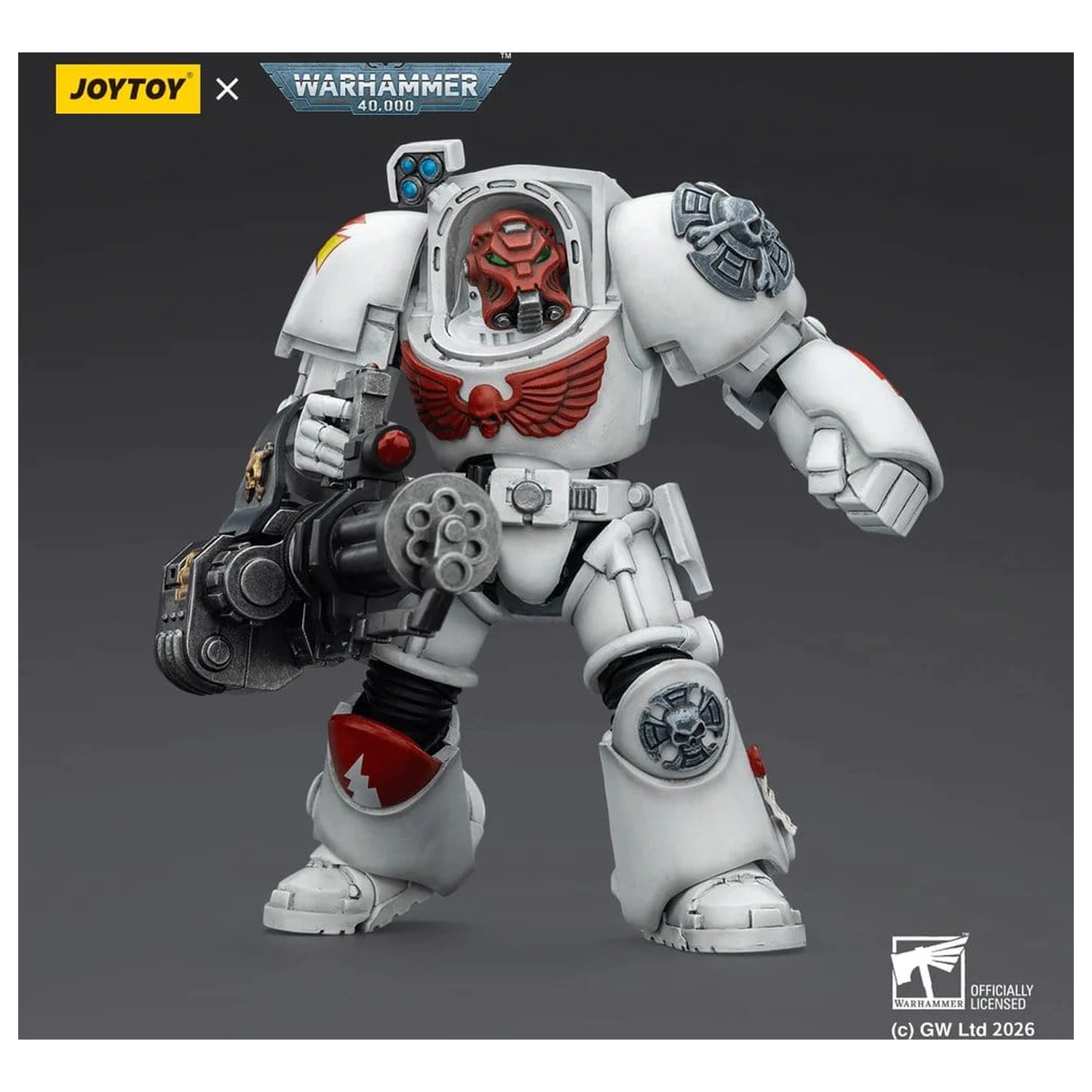 Warhammer 40,000 Action Figure White Scars Terminator 3 with Power Fist and Assault Cannon 14 cm product photo