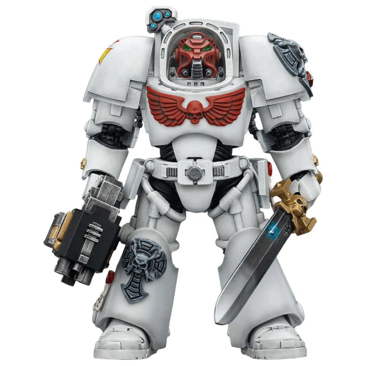 Warhammer 40,000 Action Figure White Scars Terminator 1 with Power Sword and Storm Bolter 14 cm product photo