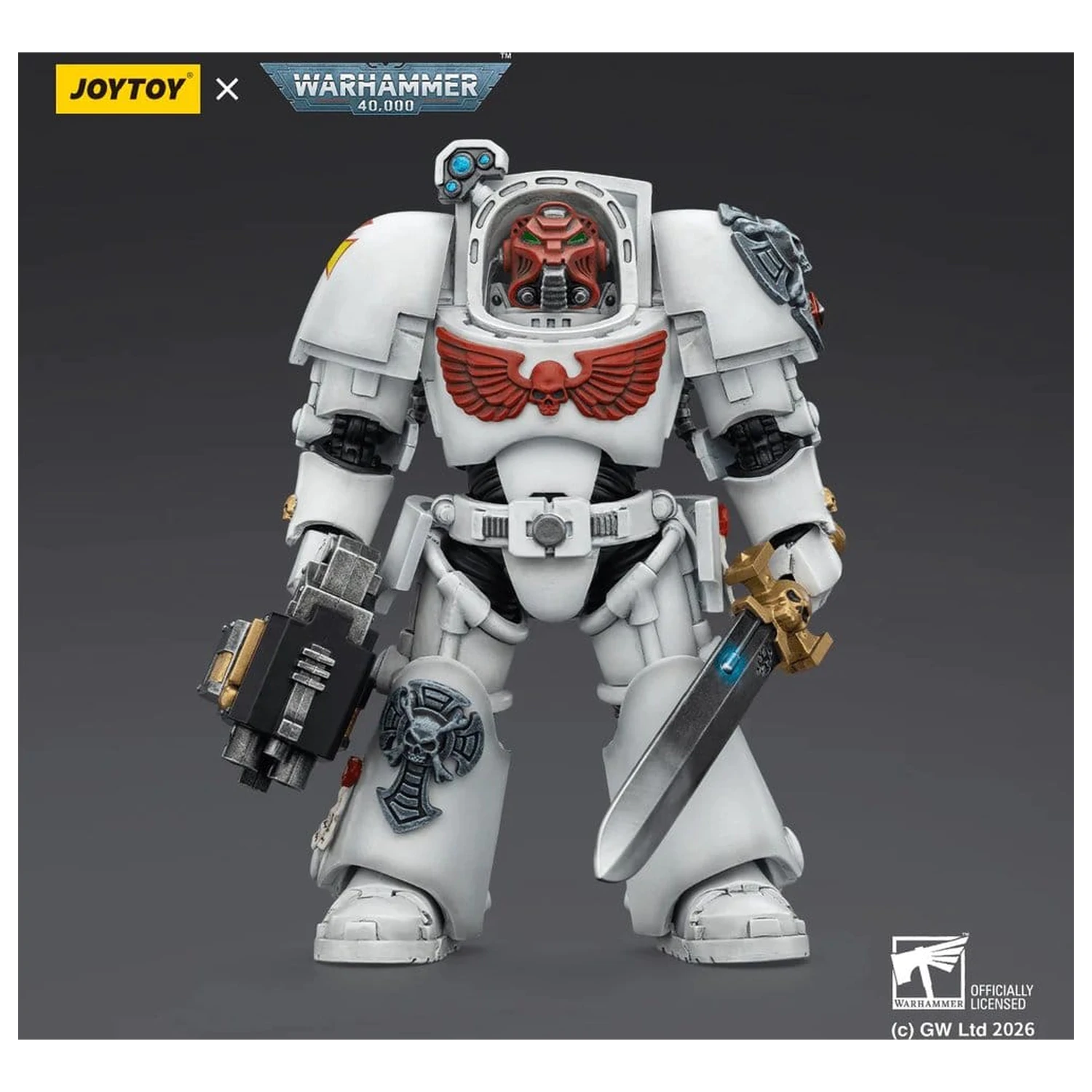 Warhammer 40,000 Action Figure White Scars Terminator 1 with Power Sword and Storm Bolter 14 cm product photo
