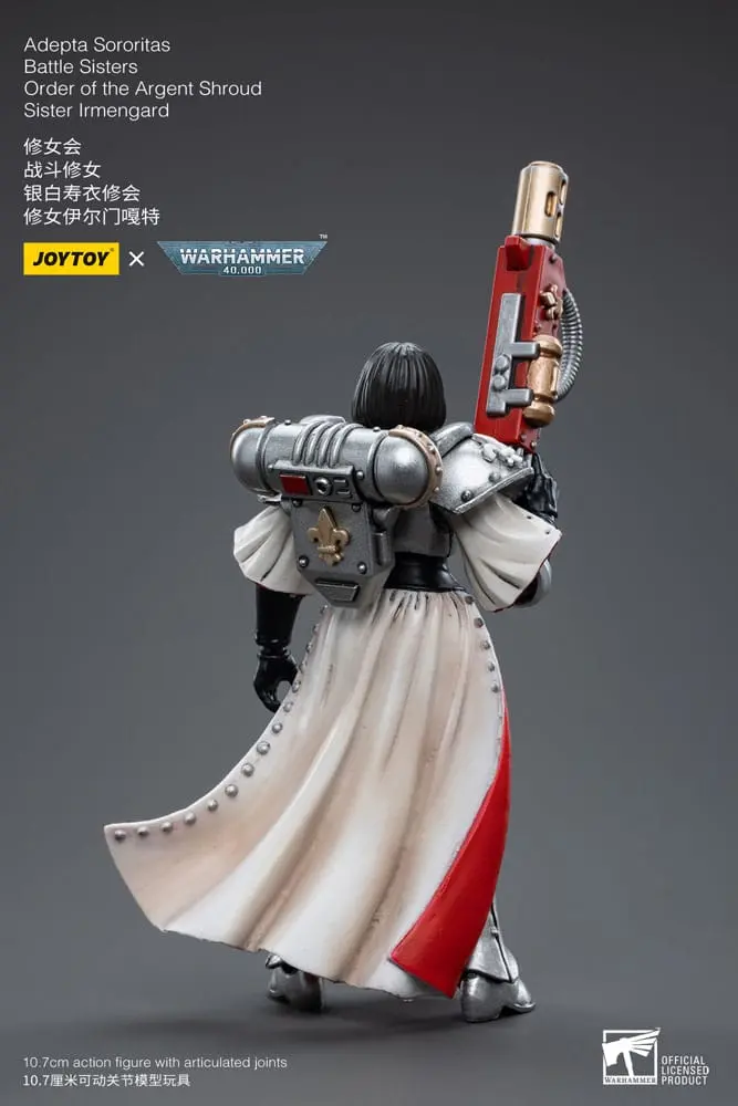 Warhammer 40k Action Figure 1/18 Adepta Sororitas Battle Sisters Order of the Argent Shroud Sister Irmengard 11 cm product photo