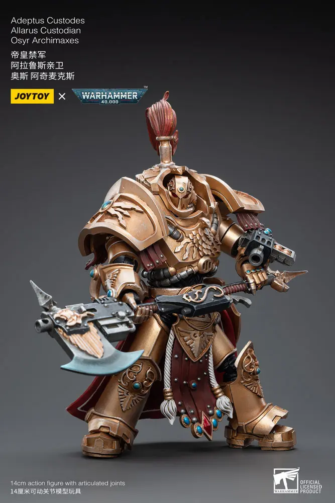 Warhammer 40k Action Figure 1/18 Adeptus Custodes Allarus Custodian Osyr Archimaxes 14 cm product photo