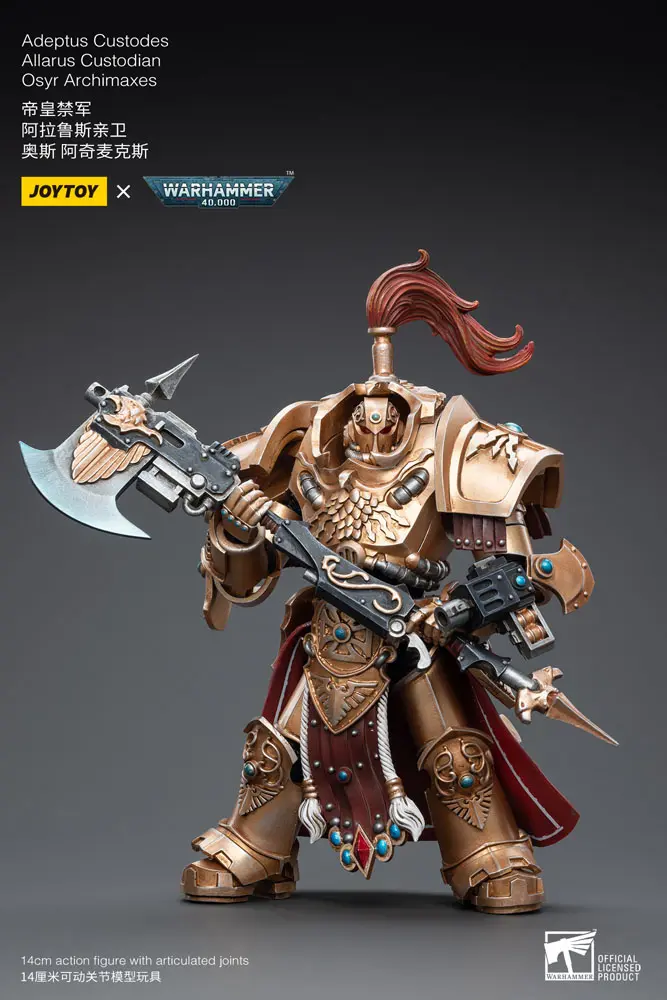 Warhammer 40k Action Figure 1/18 Adeptus Custodes Allarus Custodian Osyr Archimaxes 14 cm product photo