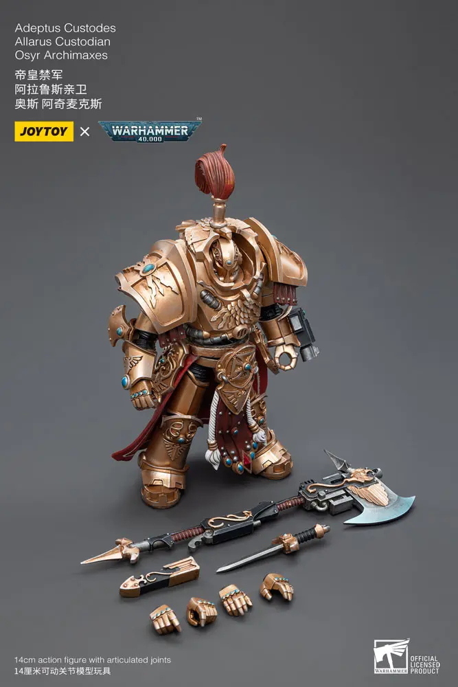 Warhammer 40k Action Figure 1/18 Adeptus Custodes Allarus Custodian Osyr Archimaxes 14 cm product photo