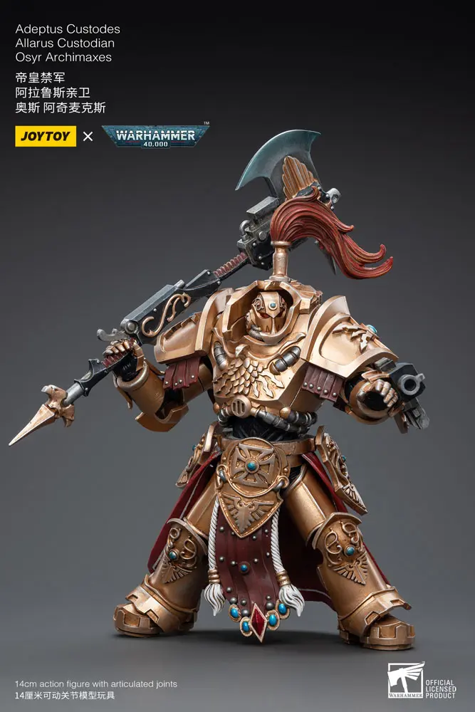 Warhammer 40k Action Figure 1/18 Adeptus Custodes Allarus Custodian Osyr Archimaxes 14 cm product photo