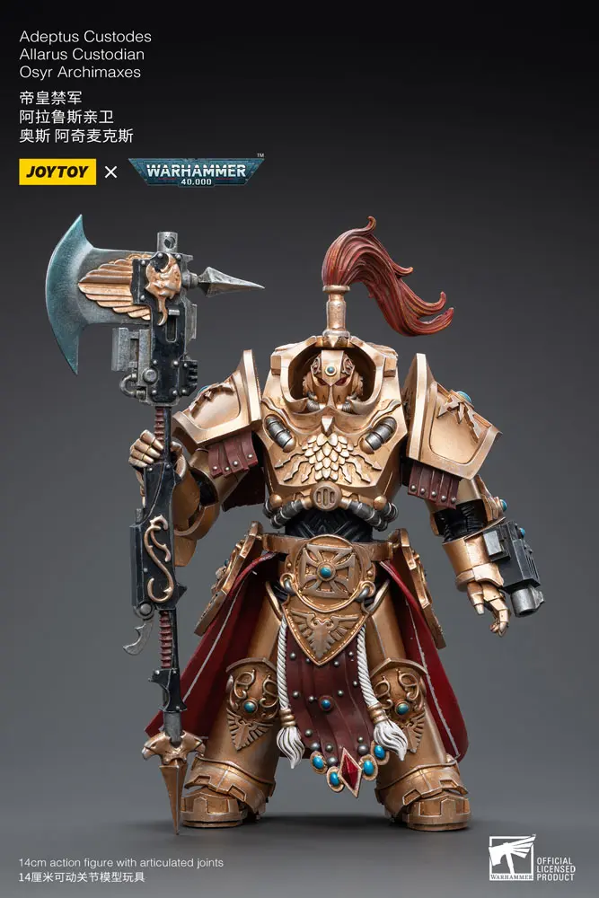 Warhammer 40k Action Figure 1/18 Adeptus Custodes Allarus Custodian Osyr Archimaxes 14 cm product photo