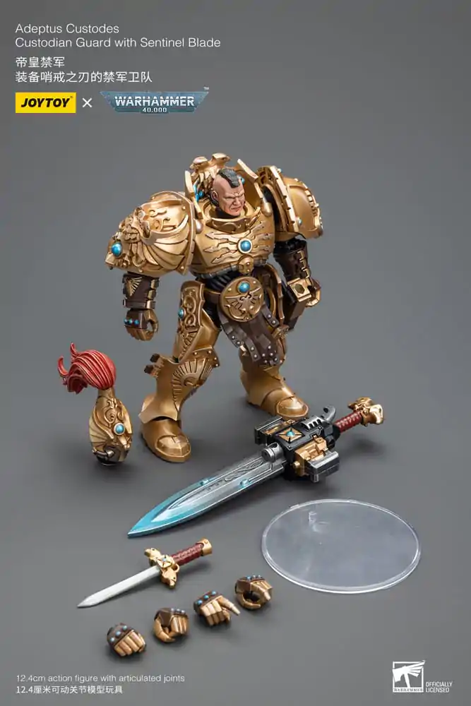 Warhammer 40k Action Figure 1/18 Adeptus Custodes Custodian Guard with Sentinel Blade termékfotó