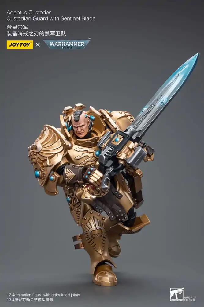 Warhammer 40k Action Figure 1/18 Adeptus Custodes Custodian Guard with Sentinel Blade termékfotó