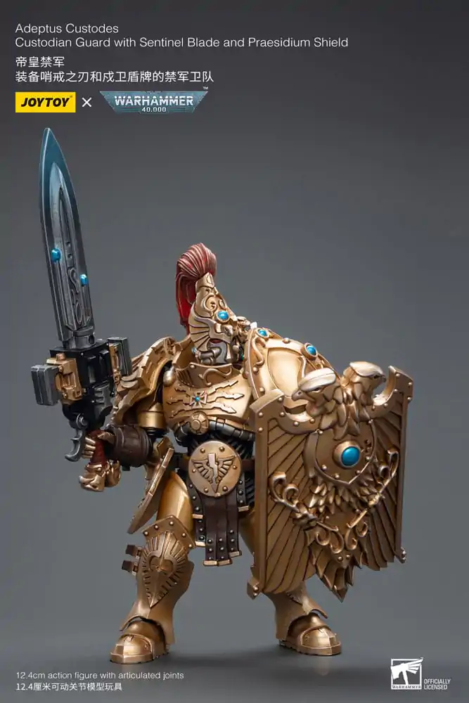 Warhammer 40k Action Figure 1/18 Adeptus Custodes Custodian Guard with Sentinel Blade and Praesidium Shield termékfotó