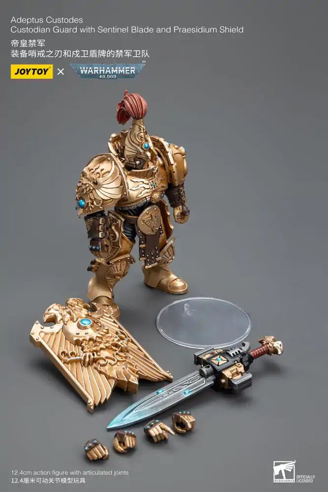 Warhammer 40k Action Figure 1/18 Adeptus Custodes Custodian Guard with Sentinel Blade and Praesidium Shield termékfotó