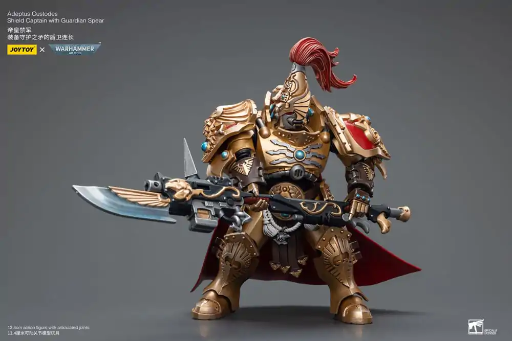 Warhammer 40k Action Figure 1/18 Adeptus Custodes Shield Captain with Guardian Spear 12 cm termékfotó