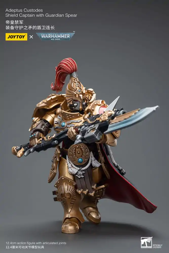 Warhammer 40k Action Figure 1/18 Adeptus Custodes Shield Captain with Guardian Spear 12 cm termékfotó