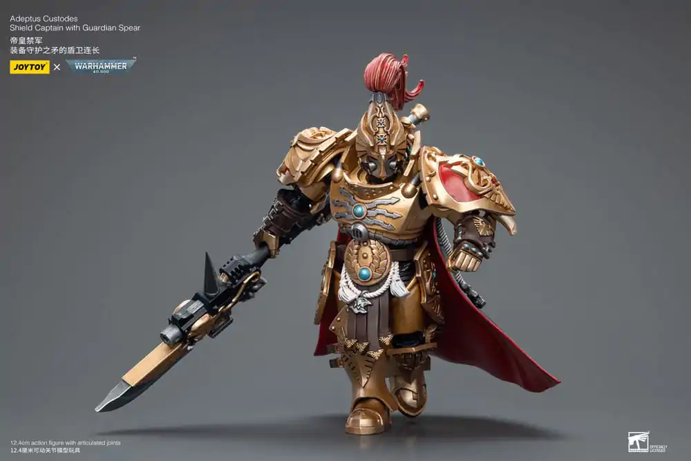 Warhammer 40k Action Figure 1/18 Adeptus Custodes Shield Captain with Guardian Spear 12 cm termékfotó