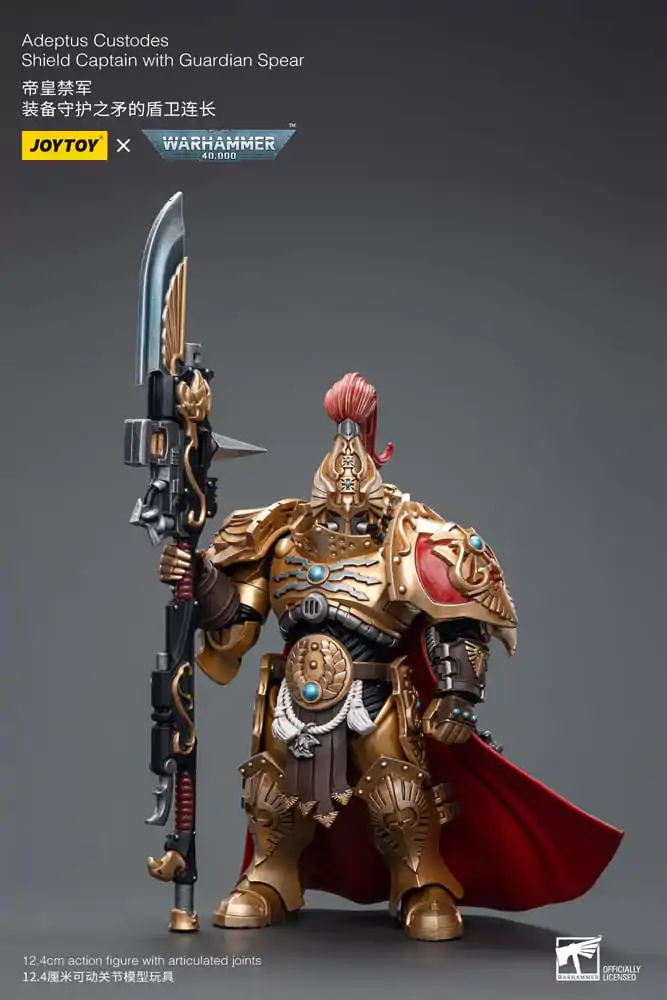 Warhammer 40k Action Figure 1/18 Adeptus Custodes Shield Captain with Guardian Spear 12 cm termékfotó