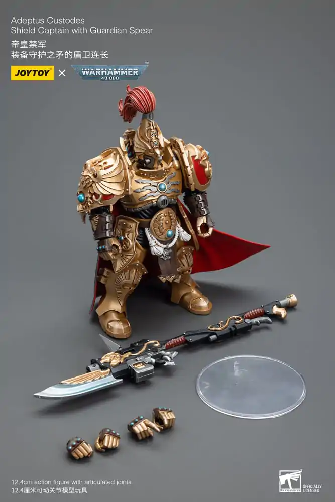 Warhammer 40k Action Figure 1/18 Adeptus Custodes Shield Captain with Guardian Spear 12 cm termékfotó