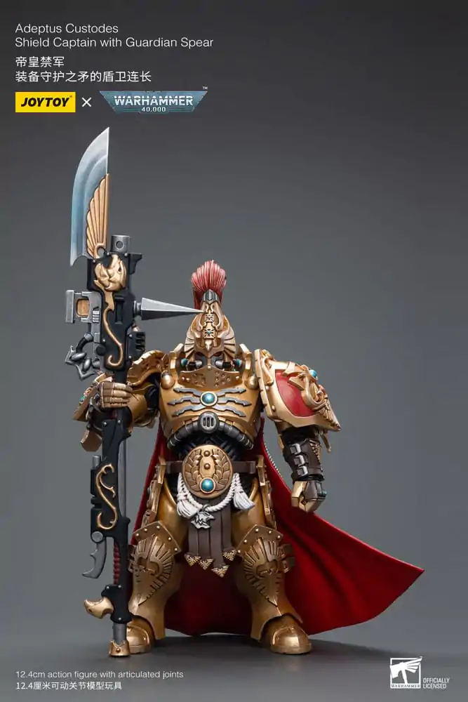 Warhammer 40k Action Figure 1/18 Adeptus Custodes Shield Captain with Guardian Spear 12 cm termékfotó