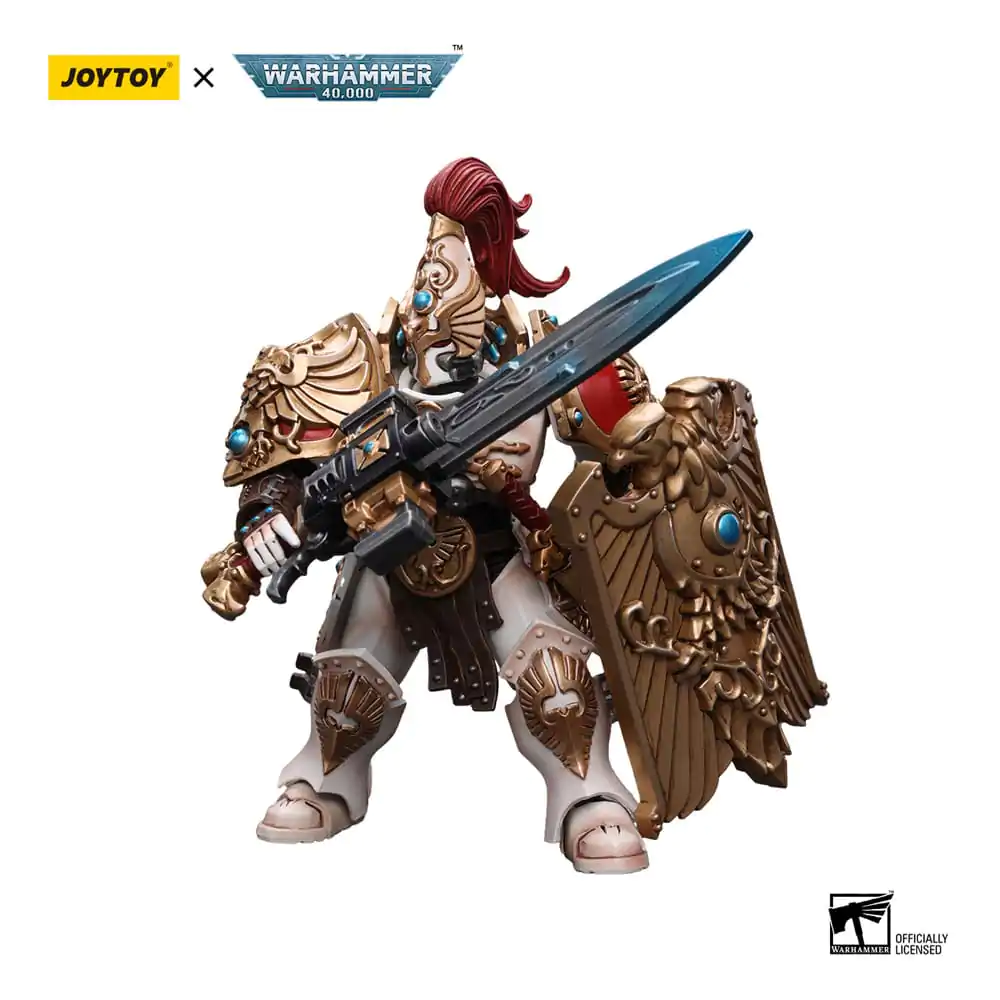 Warhammer 40k Action Figure 1/18 Adeptus Custodes Solar Watch Custodian Guard with Sentinel Blade and Praesidium Shield 12 cm product photo