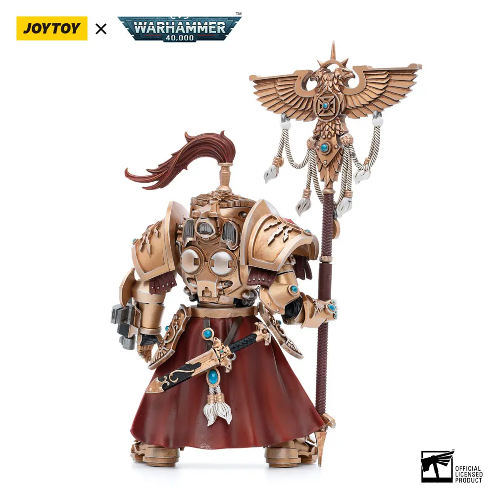 Warhammer 40k Action Figure 1/18 Adeptus Custodes Vexilus Praetor in Allarus Terminator Armour Phelam Tolguror 14 cm product photo