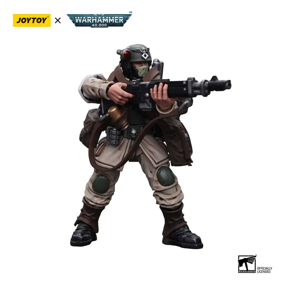 Warhammer 40k Action Figure 1/18 Astra Militarum Cadian Command Squad Veteran with Medi-pack 12 cm product photo