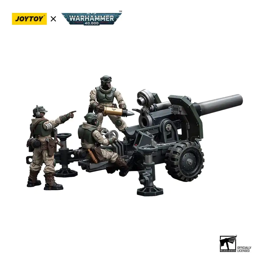 Warhammer 40k Action Figure 1/18 Astra Militarum Ordnance Team with Bombast Field Gun 12 cm product photo