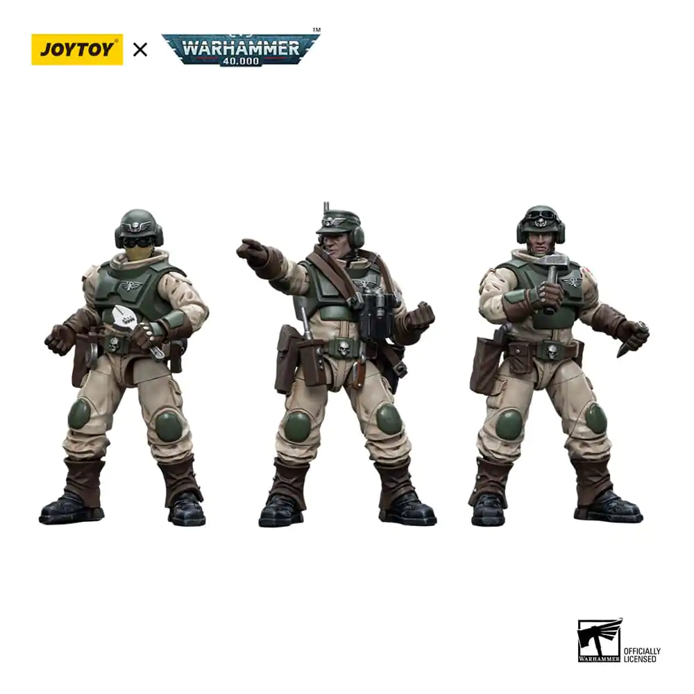 Warhammer 40k Action Figure 1/18 Astra Militarum Ordnance Team with Malleus Rocket Launcher Ordnance Brigade 12 cm product photo