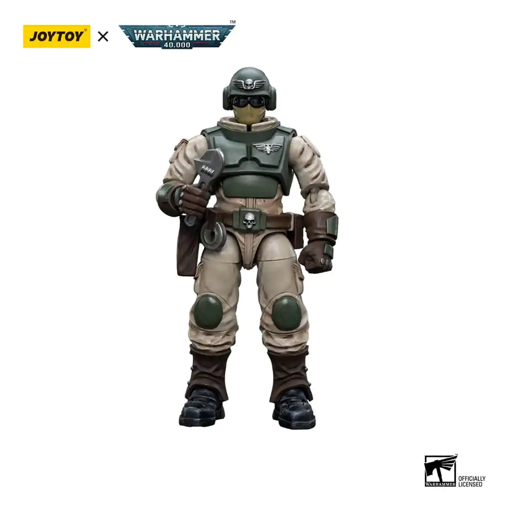 Warhammer 40k Action Figure 1/18 Astra Militarum Ordnance Team with Malleus Rocket Launcher Ordnance Brigade 12 cm product photo