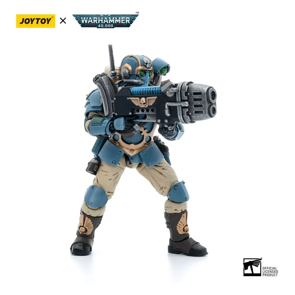 Warhammer 40k Action Figure 1/18 Astra Militarum Tempestus Scions 55th Kappic Eagles Plasma Gunnert 12 cm product photo