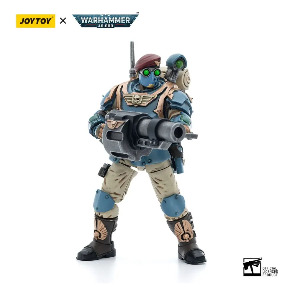 Warhammer 40k Action Figure 1/18 Astra Militarum Tempestus Scions Command Squad 55th Kappic Eagles Grenadier 12 cm product photo