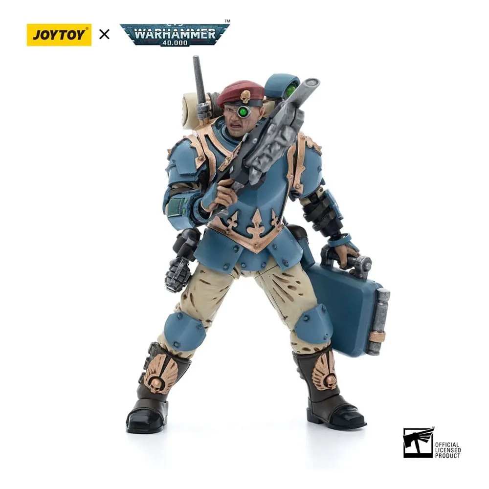 Warhammer 40k Action Figure 1/18 Astra Militarum Tempestus Scions Command Squad 55th Kappic Eagles Medic 12 cm product photo