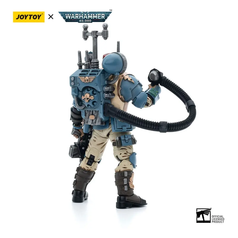 Warhammer 40k Action Figure 1/18 Astra Militarum Tempestus Scions Command Squad 55th Kappic Eagles Vox Operator 12 cm product photo