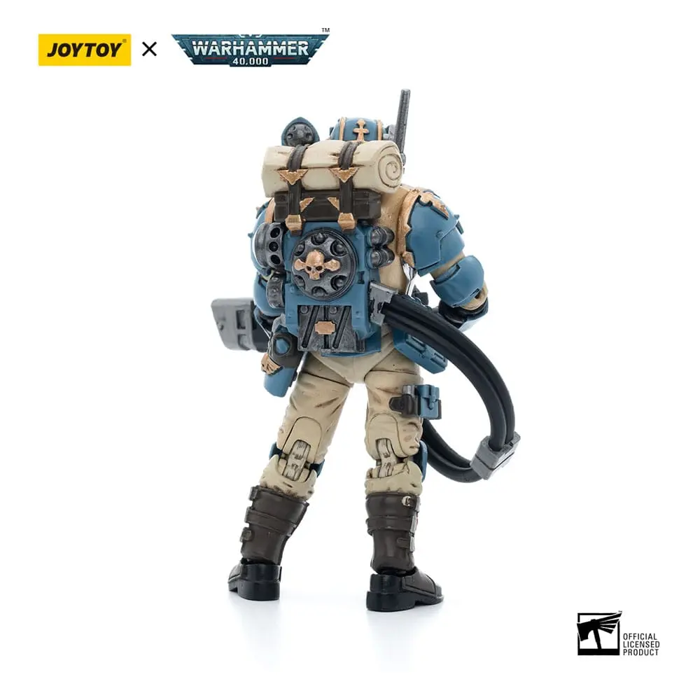 Warhammer 40k Action Figure 1/18 Astra Militarum Tempestus Scions Squad 55th Kappic Eagles Hot-shot Volley Gunner 12 cm product photo