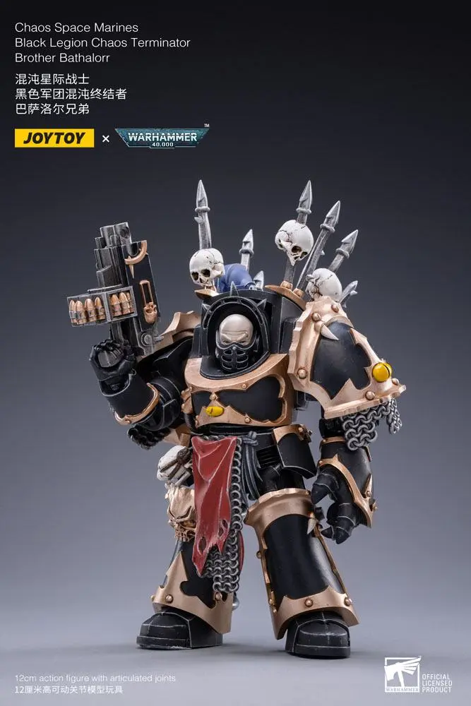 Warhammer 40k Action Figure 1/18 Black Legion Brother Bathalorr 17 cm product photo