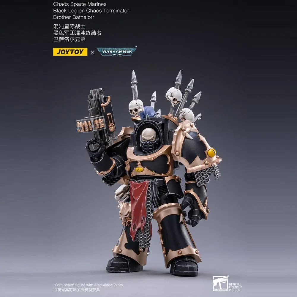 Warhammer 40k Action Figure 1/18 Black Legion Brother Bathalorr 17 cm product photo