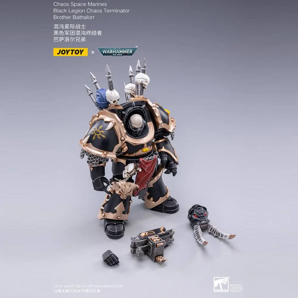 Warhammer 40k Action Figure 1/18 Black Legion Brother Bathalorr 17 cm product photo