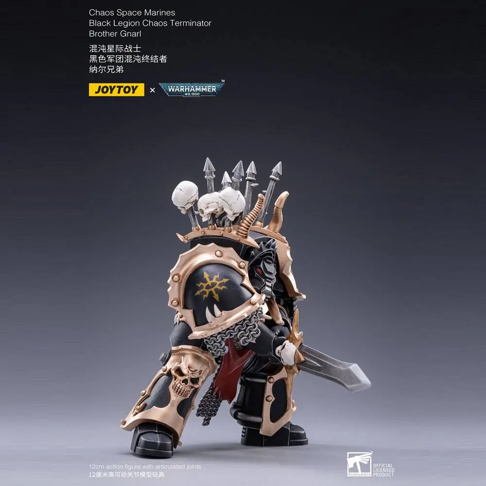 Warhammer 40k Action Figure 1/18 Black Legion Brother Gnarl 17 cm product photo