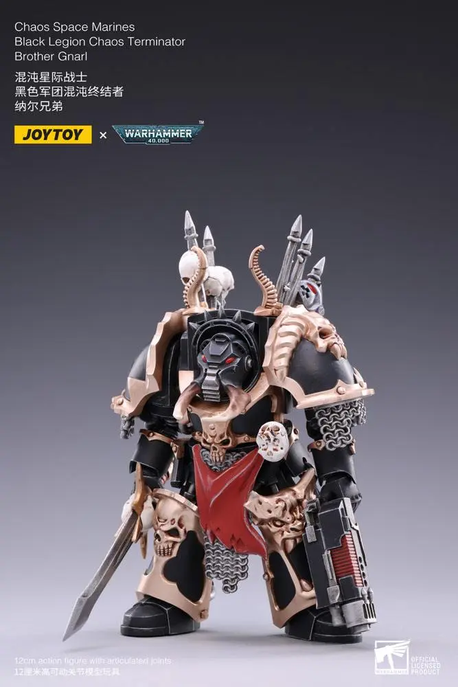 Warhammer 40k Action Figure 1/18 Black Legion Brother Gnarl 17 cm product photo