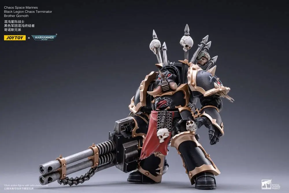 Warhammer 40k Action Figure 1/18 Black Legion Brother Gornoth 17 cm product photo