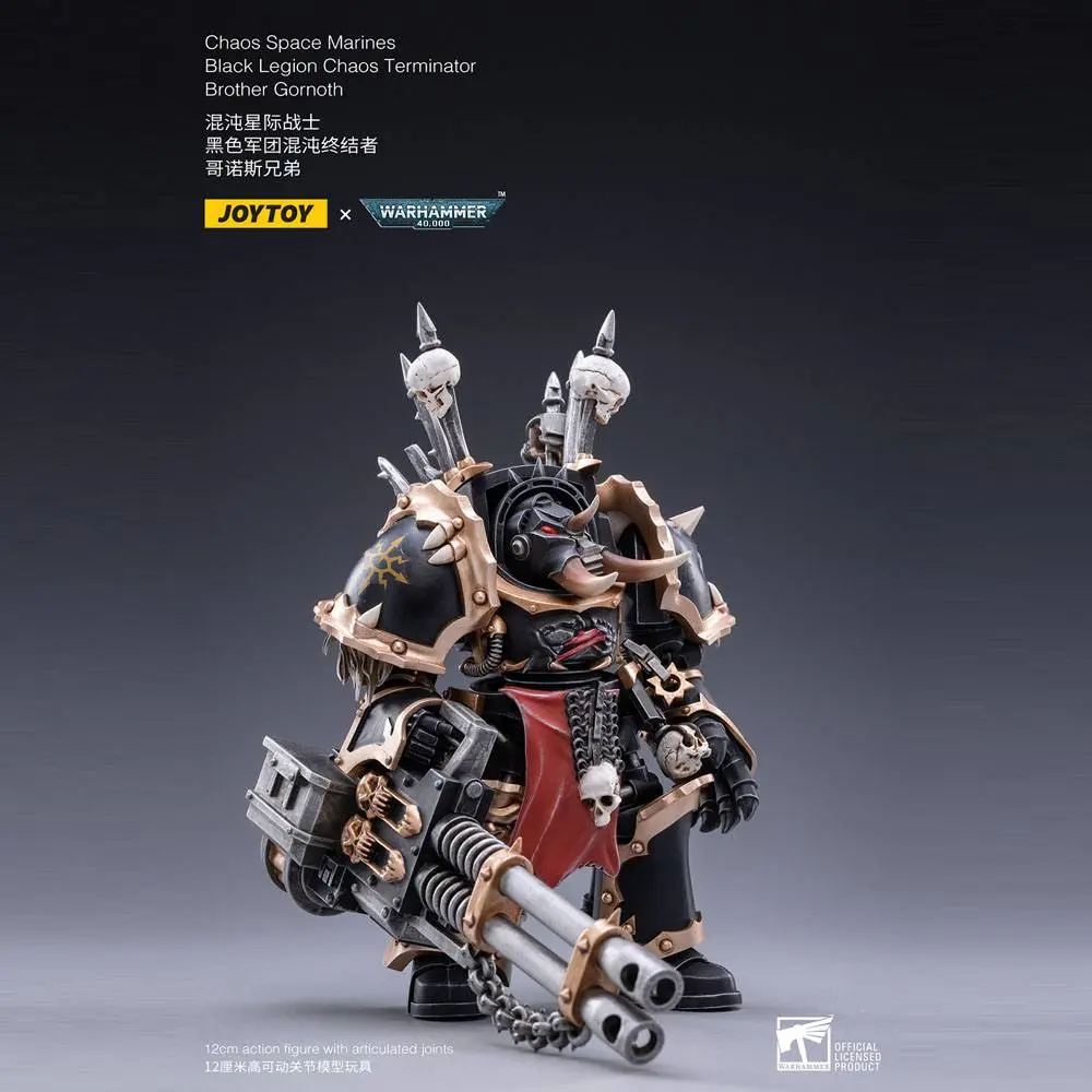 Warhammer 40k Action Figure 1/18 Black Legion Brother Gornoth 17 cm product photo