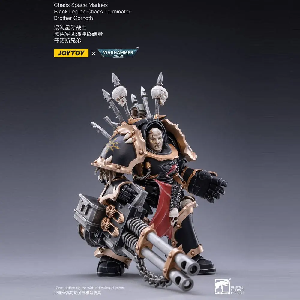 Warhammer 40k Action Figure 1/18 Black Legion Brother Gornoth 17 cm product photo