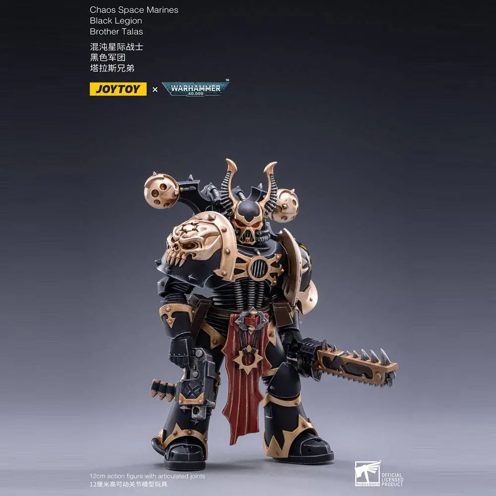 Warhammer 40k Action Figure 1/18 Black Legion Brother Talas 14 cm product photo